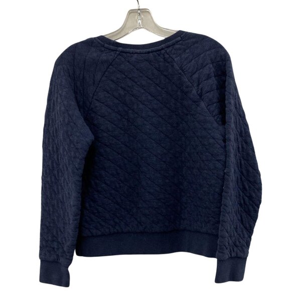 Patagonia Organic Cotton Quilt Crew Neck Navy Blue Small Long Sleeve Pullover - Picture 3 of 6